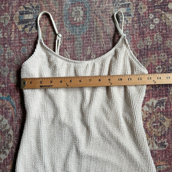 Geode Medium Cream Textured One-Piece Swimsuit - Picture 3 of 9